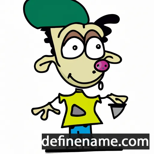 cartoon of the name Deže