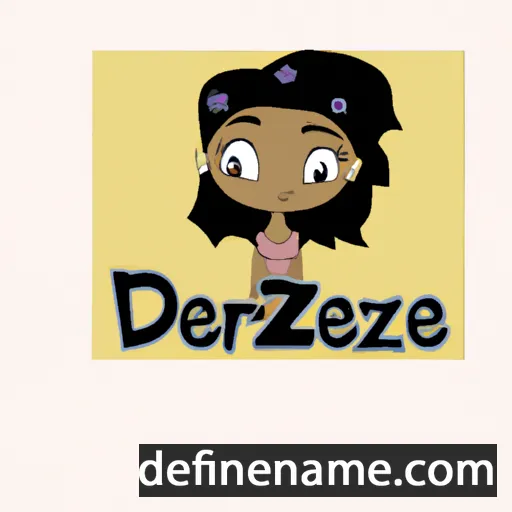 cartoon of the name Dezarae