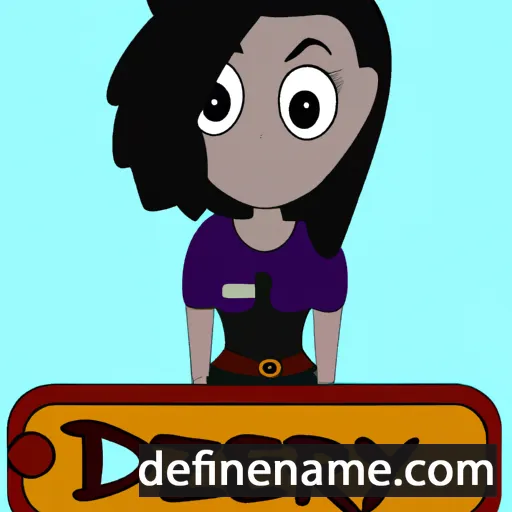 cartoon of the name Dezeray