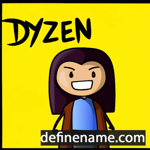 cartoon of the name Dezlyn