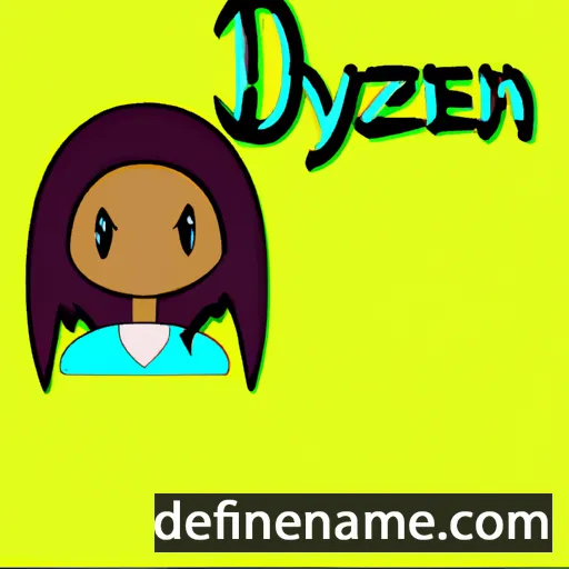 cartoon of the name Dezlynn