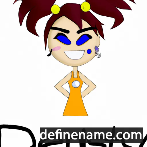 cartoon of the name Deztiny