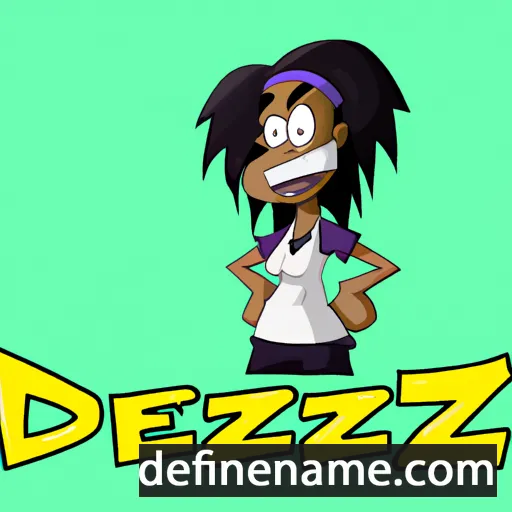 cartoon of the name Dezzie