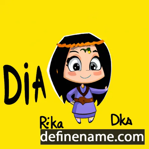 cartoon of the name Dhakira