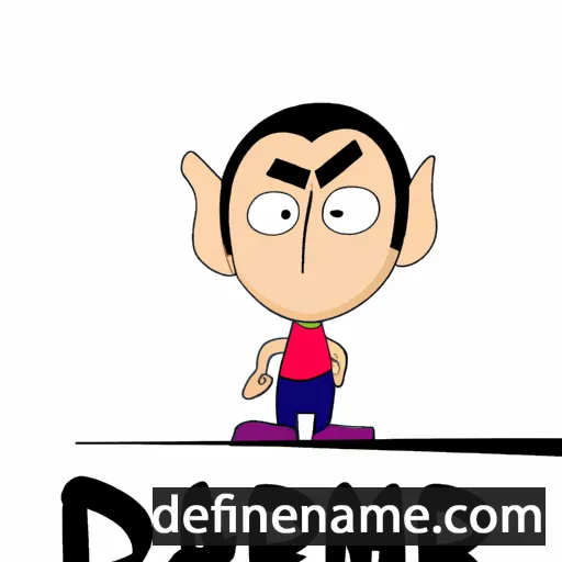 cartoon of the name Dhamir