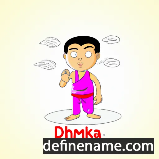 cartoon of the name Dhammika