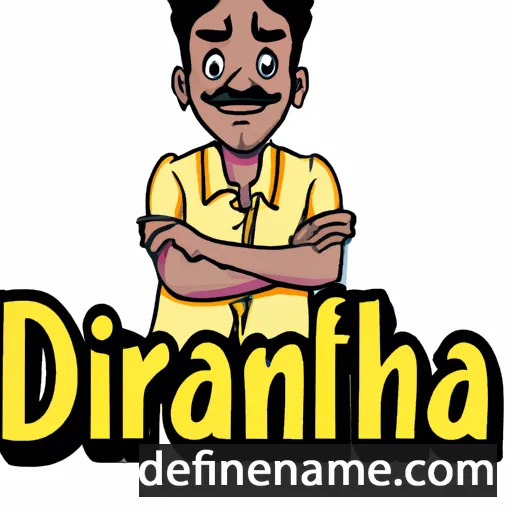 cartoon of the name Dhanraj