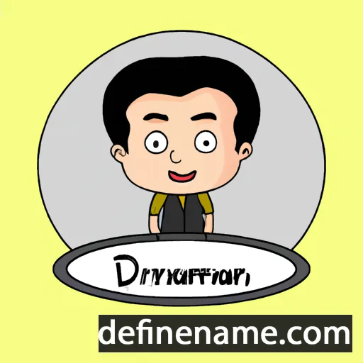 cartoon of the name Dharmawan