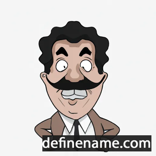 cartoon of the name Dharmendra