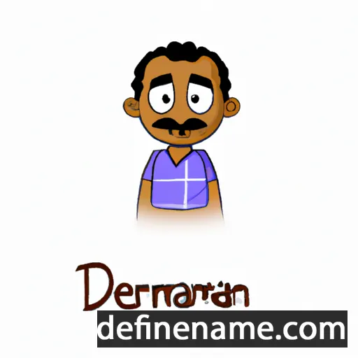 cartoon of the name Dharmendran