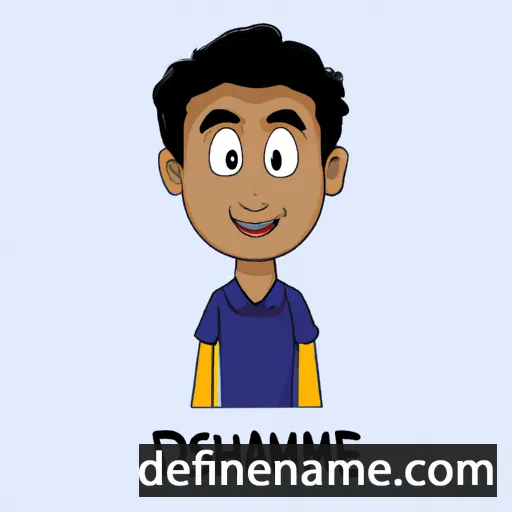 cartoon of the name Dharmesh