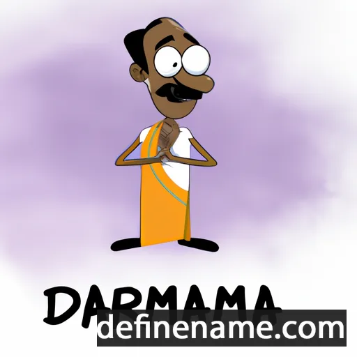 cartoon of the name Dharmraj