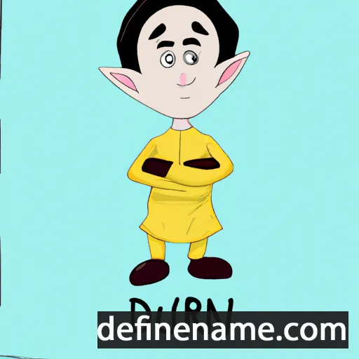 cartoon of the name Dharun