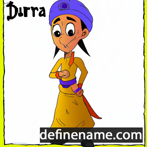 cartoon of the name Dharuna