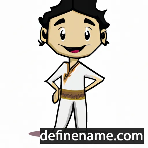 cartoon of the name Dhiiraan