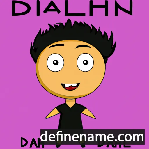 cartoon of the name Dhilan