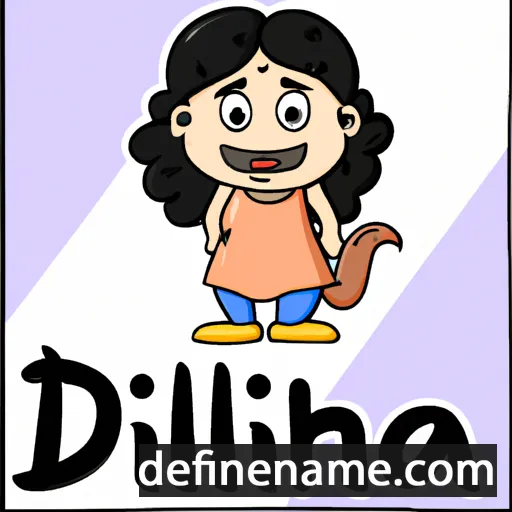 cartoon of the name Dhinal