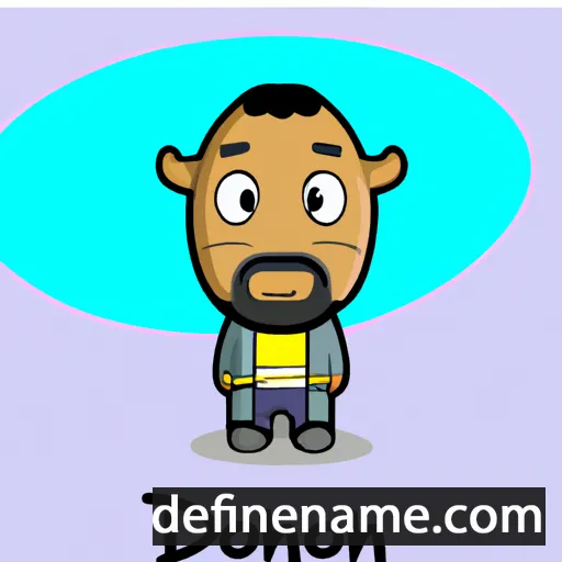 cartoon of the name Dhonu