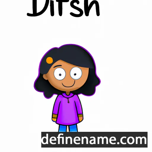 cartoon of the name Dhrishti