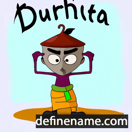 cartoon of the name Dhurata