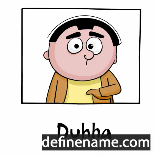 cartoon of the name Dhurba