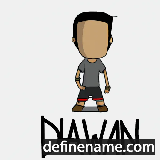 cartoon of the name Dhwani