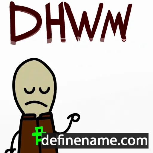 cartoon of the name Dhwrwm