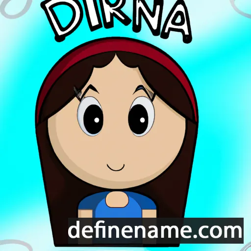 cartoon of the name Díana