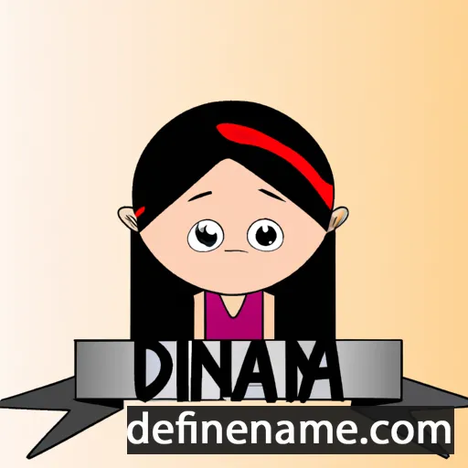 cartoon of the name Díanna