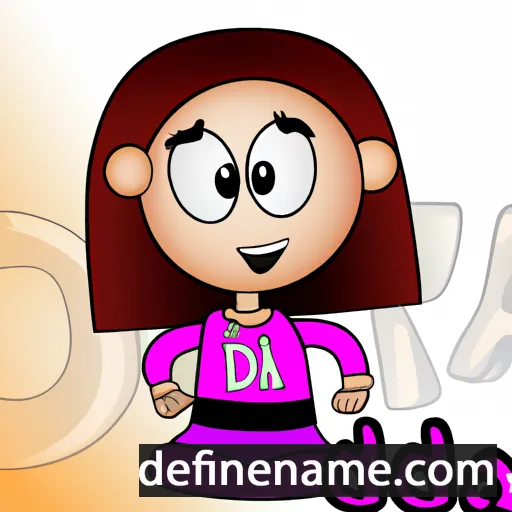 cartoon of the name Dia