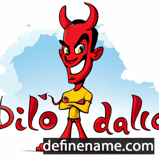 cartoon of the name Diablo