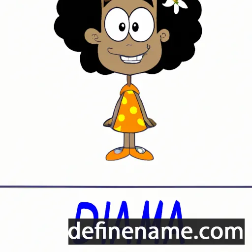 cartoon of the name Diadamia