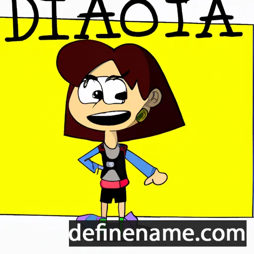 cartoon of the name Diadora