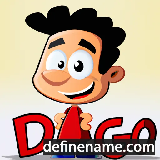 cartoon of the name Diago