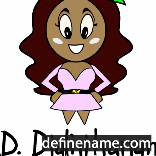 cartoon of the name Diahann