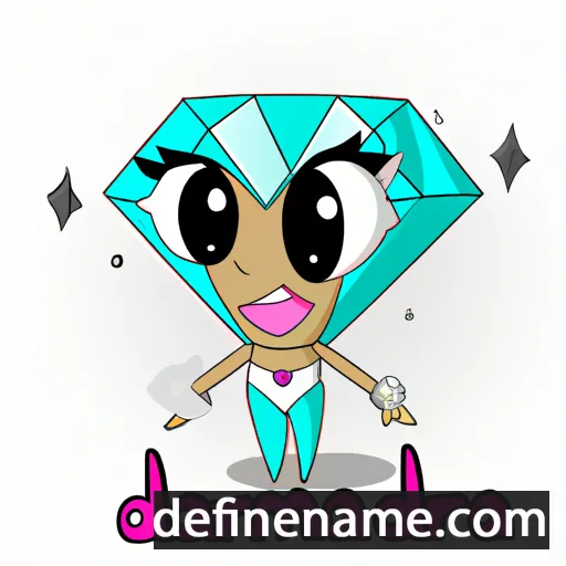 cartoon of the name Diamondra