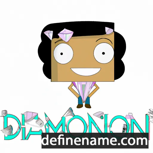 cartoon of the name Diamoni