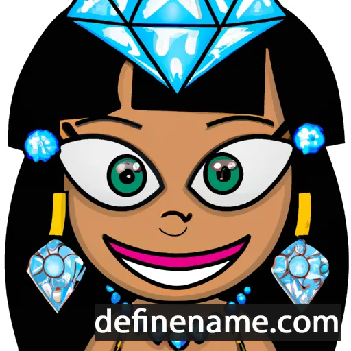 cartoon of the name Diamonique