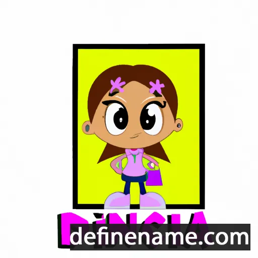 cartoon of the name Dianca