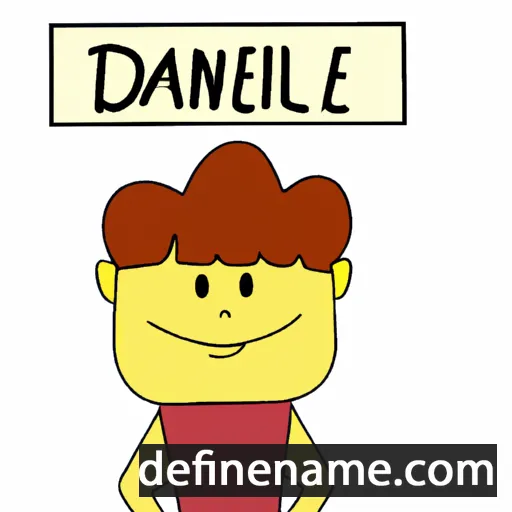 cartoon of the name Dianel