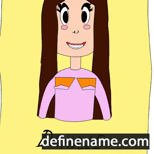 cartoon of the name Dianela