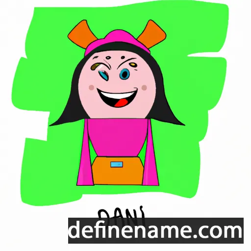 cartoon of the name Diani