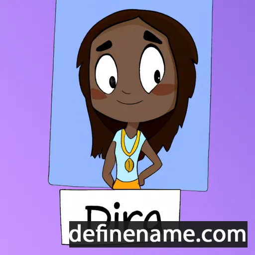 cartoon of the name Diarra