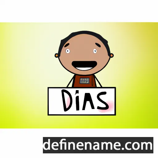 cartoon of the name Dias