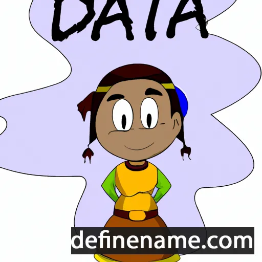 cartoon of the name Diata