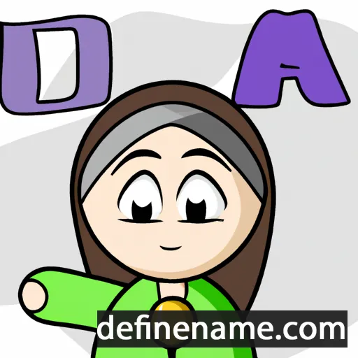 cartoon of the name Diba