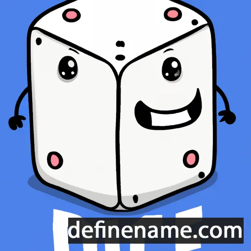 cartoon of the name Dice