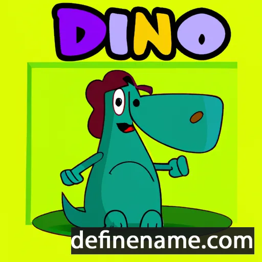 cartoon of the name Dîno