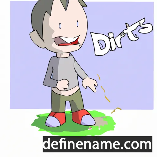 cartoon of the name Dītrihs