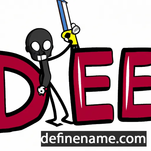 cartoon of the name Die